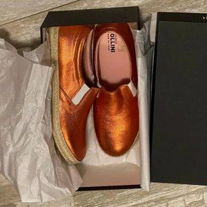 Studio Pollini metallic leather sneakers